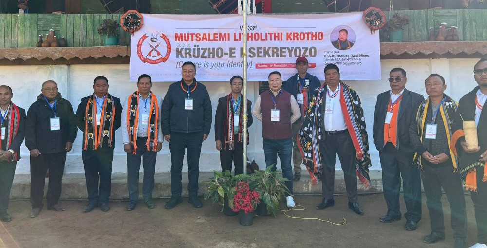 Kuzholuzo (Azo) Nienu and others during 33rd Mutsalemi Cultural Day on January 9.